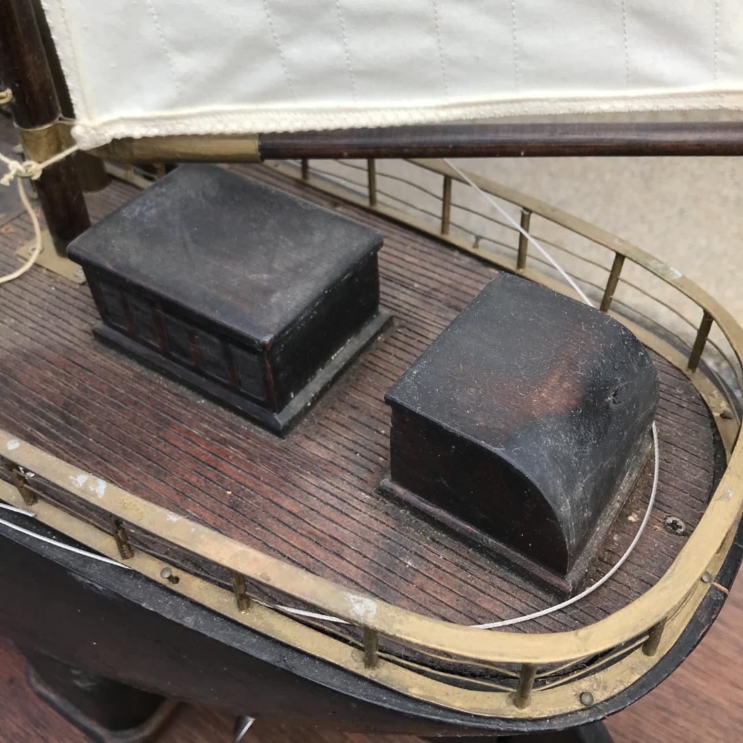 超レア！！　大型帆船　置物　0023