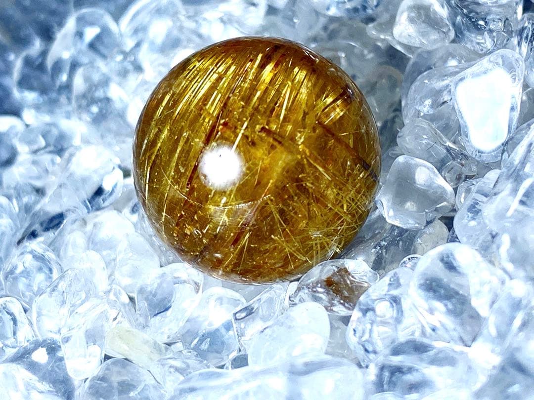 ギラギラタイチンルチル16.7mm玉♡♡