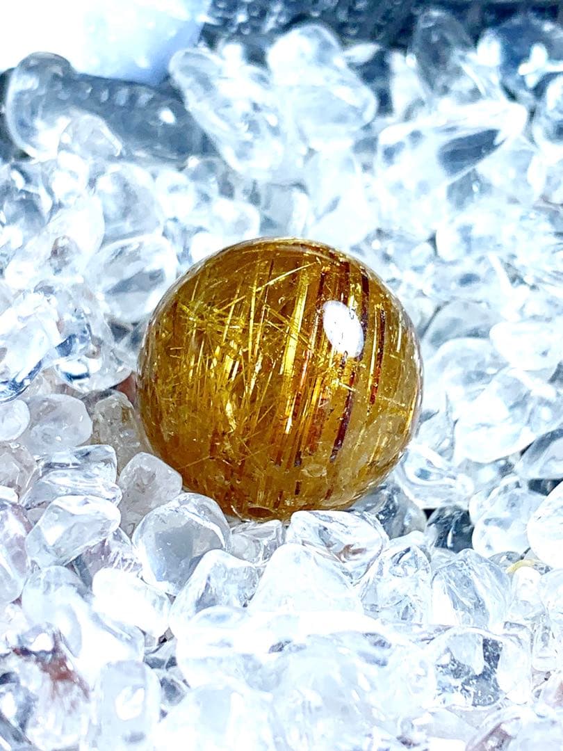 ギラギラタイチンルチル16.7mm玉♡♡