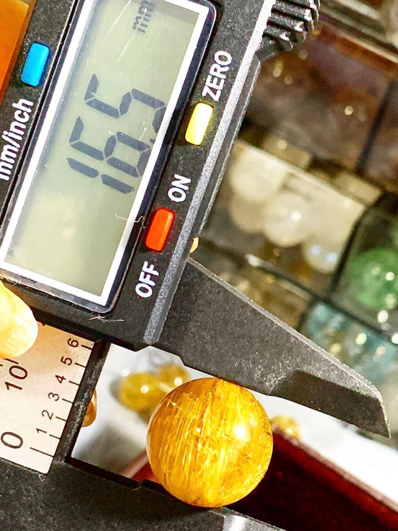 ギラギラタイチンルチル16.7mm玉♡♡