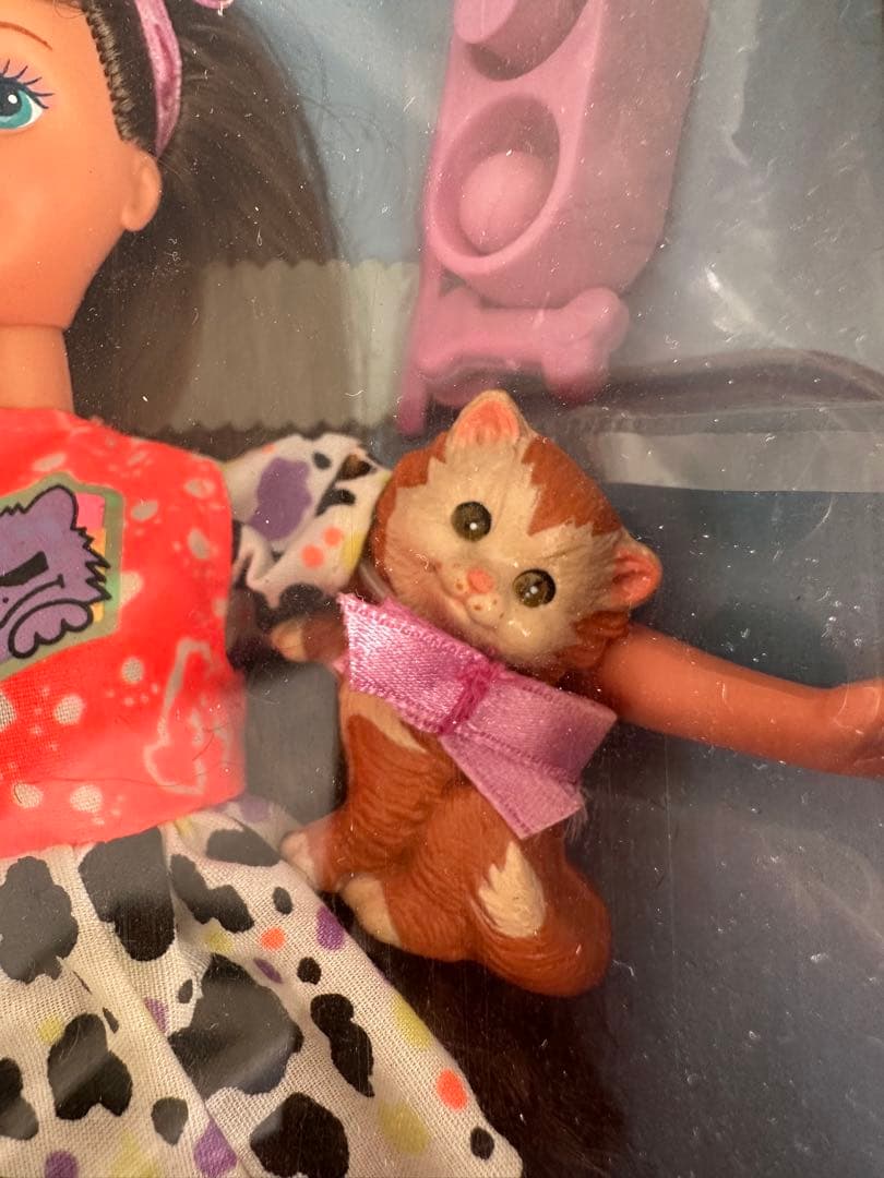 1991年ヴィンテージ BarbieバービーCourtneyネコ猫ペット未開封