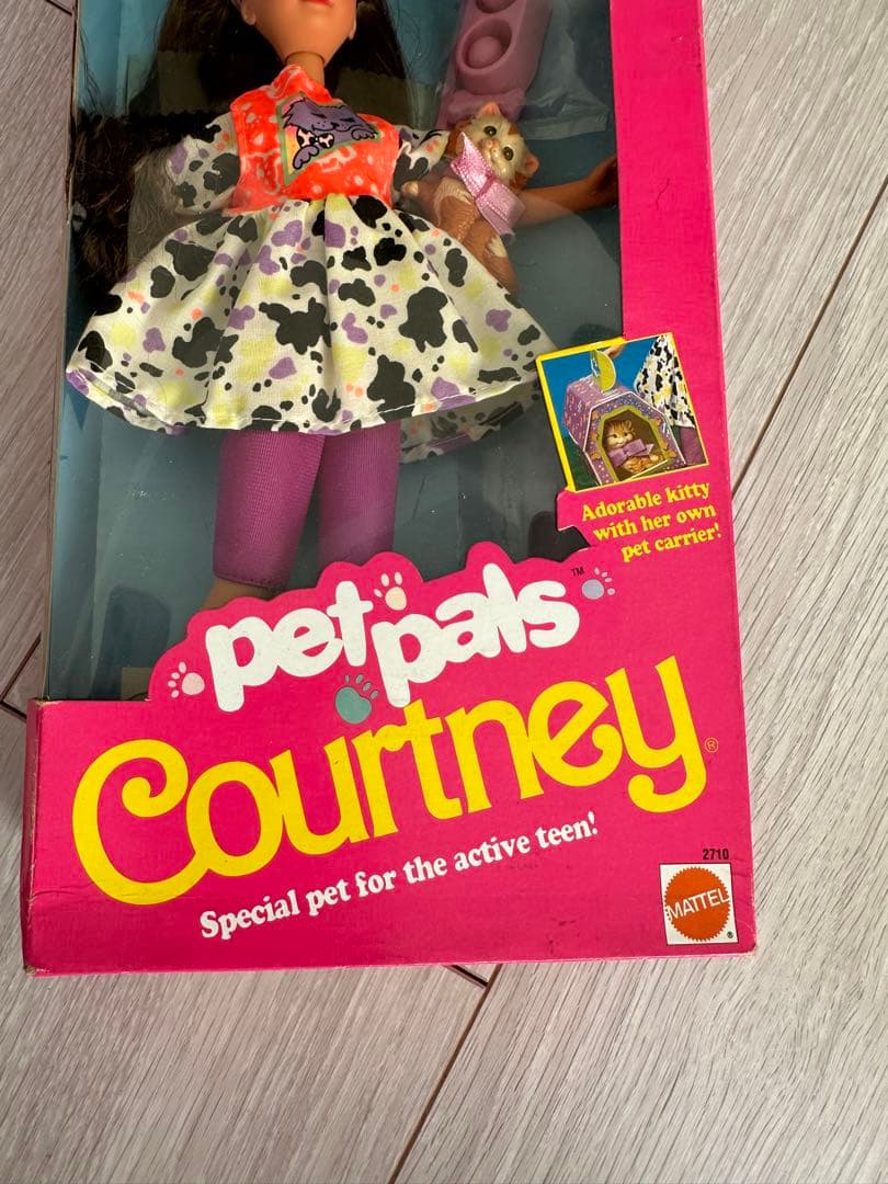 1991年ヴィンテージ BarbieバービーCourtneyネコ猫ペット未開封