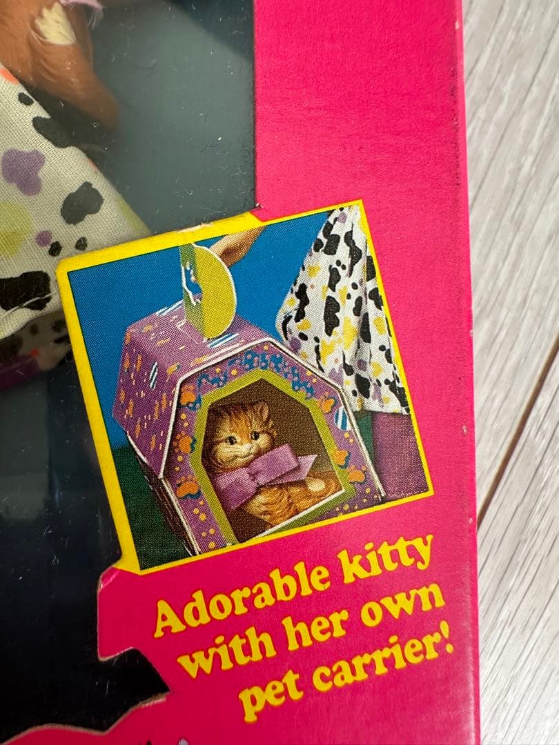 1991年ヴィンテージ BarbieバービーCourtneyネコ猫ペット未開封