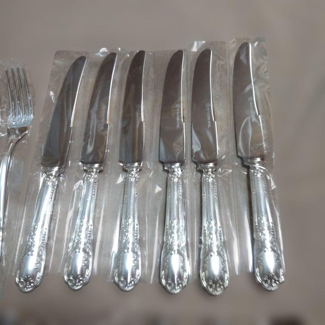 燕物産月桂樹 デザート用カトラリー18本セット