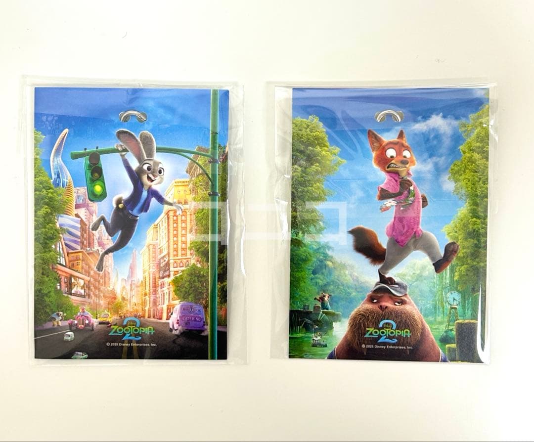 韓国 ズートピア 2 映画 特典 ニック ジュディ キーホルダー 2点セット