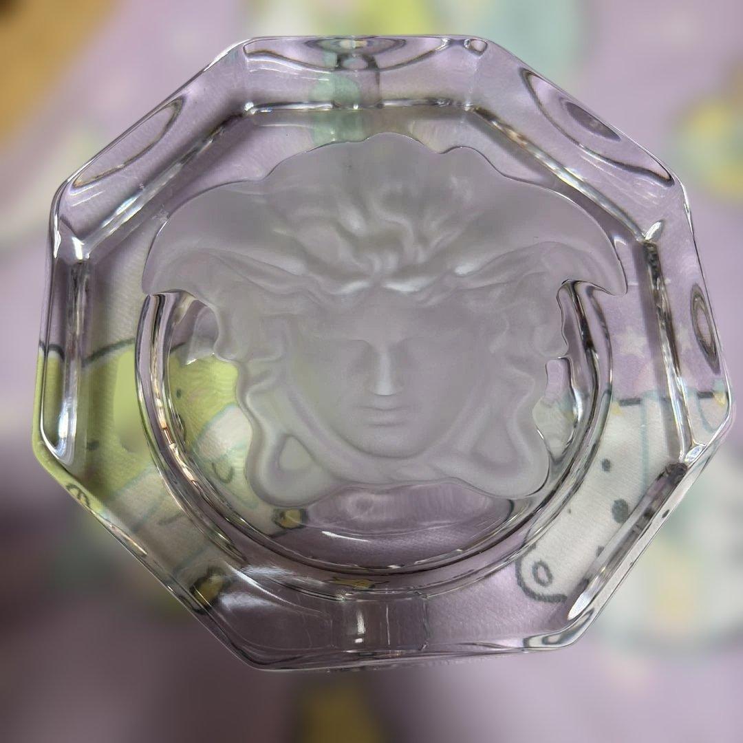 ベルサーチ×ローゼンタール　メデューサデザイン ガラス灰皿 八角形