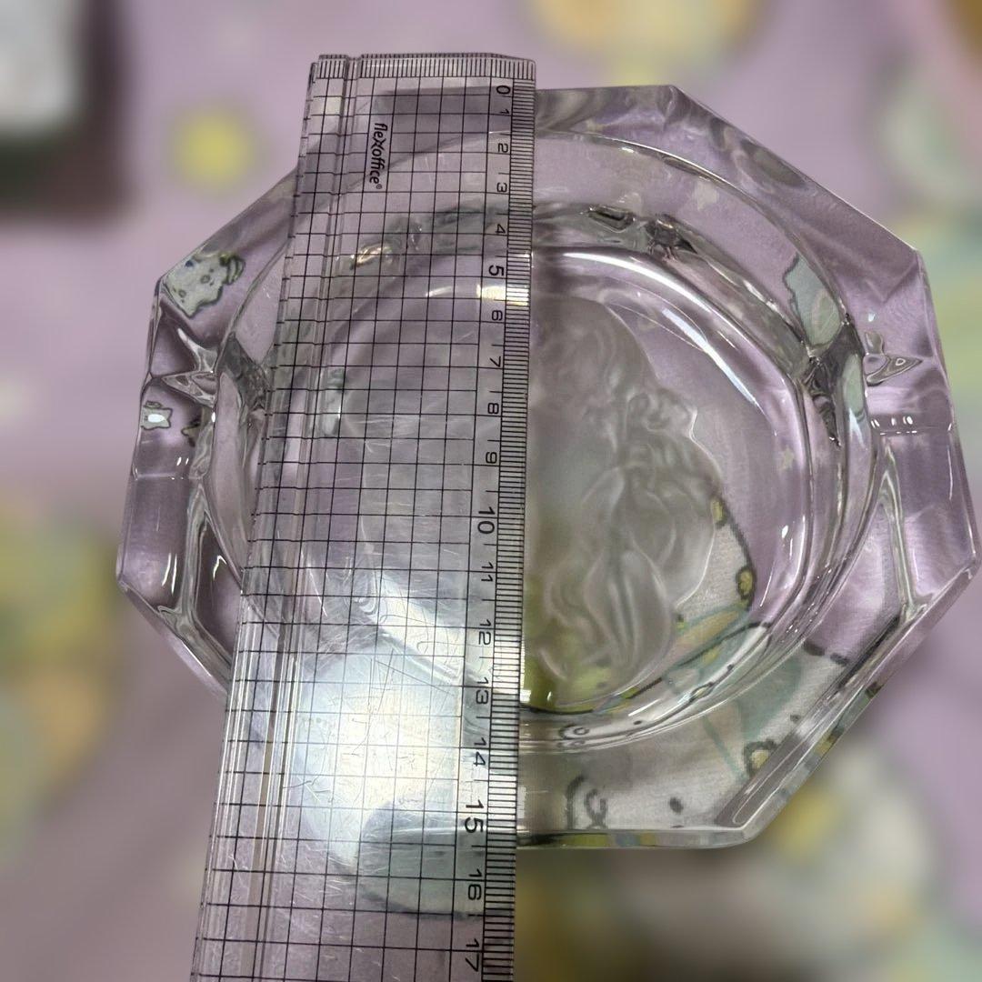 ベルサーチ×ローゼンタール　メデューサデザイン ガラス灰皿 八角形