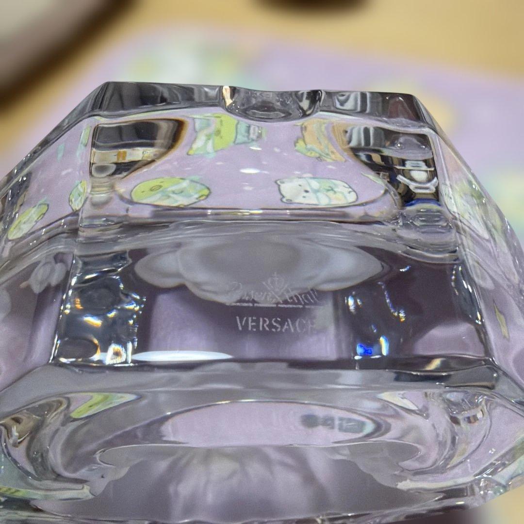 ベルサーチ×ローゼンタール　メデューサデザイン ガラス灰皿 八角形