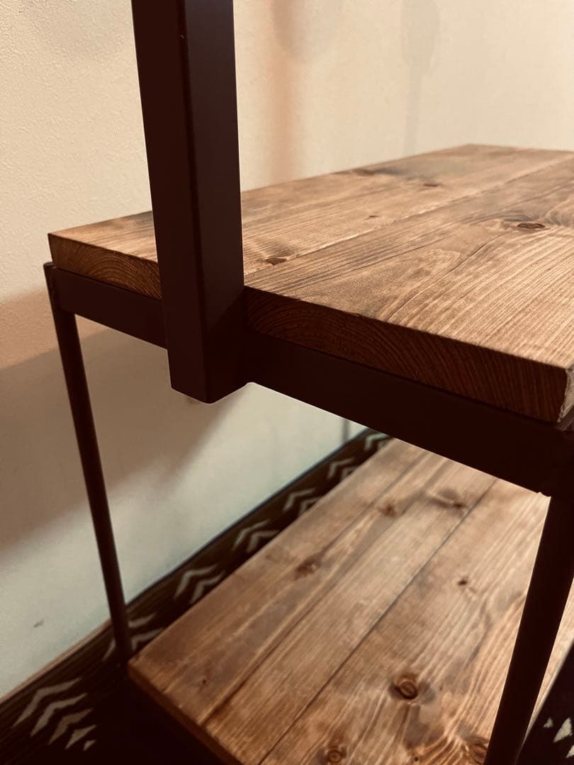 ダクトレール付　植物棚　塊根植物　多肉植物　ボタニカルシェルフ　アイアンシェルフ