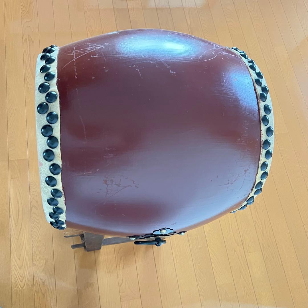 【ずだんだん】和太鼓　1尺と台のセット（太鼓の台とバチ3組付き） ①