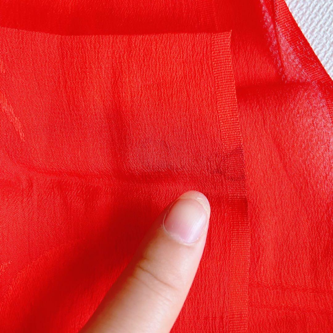 フルセット　七五三７歳女の子　昭和レトロ　着物＆帯＆長襦袢＆小物　緑　蝶