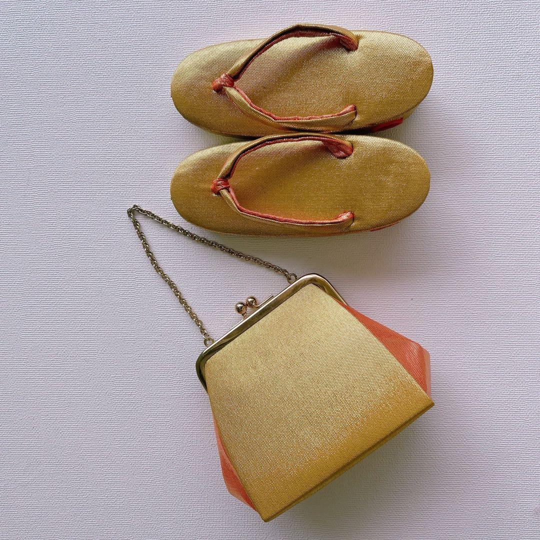 フルセット　七五三７歳女の子　昭和レトロ　着物＆帯＆長襦袢＆小物　緑　蝶