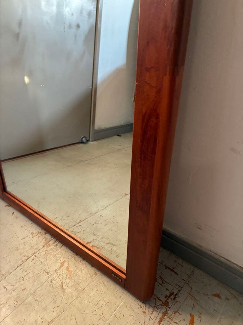 ヤマハ YAMAHA チーク材 ウォールミラー ジャパンビンテージ 北欧