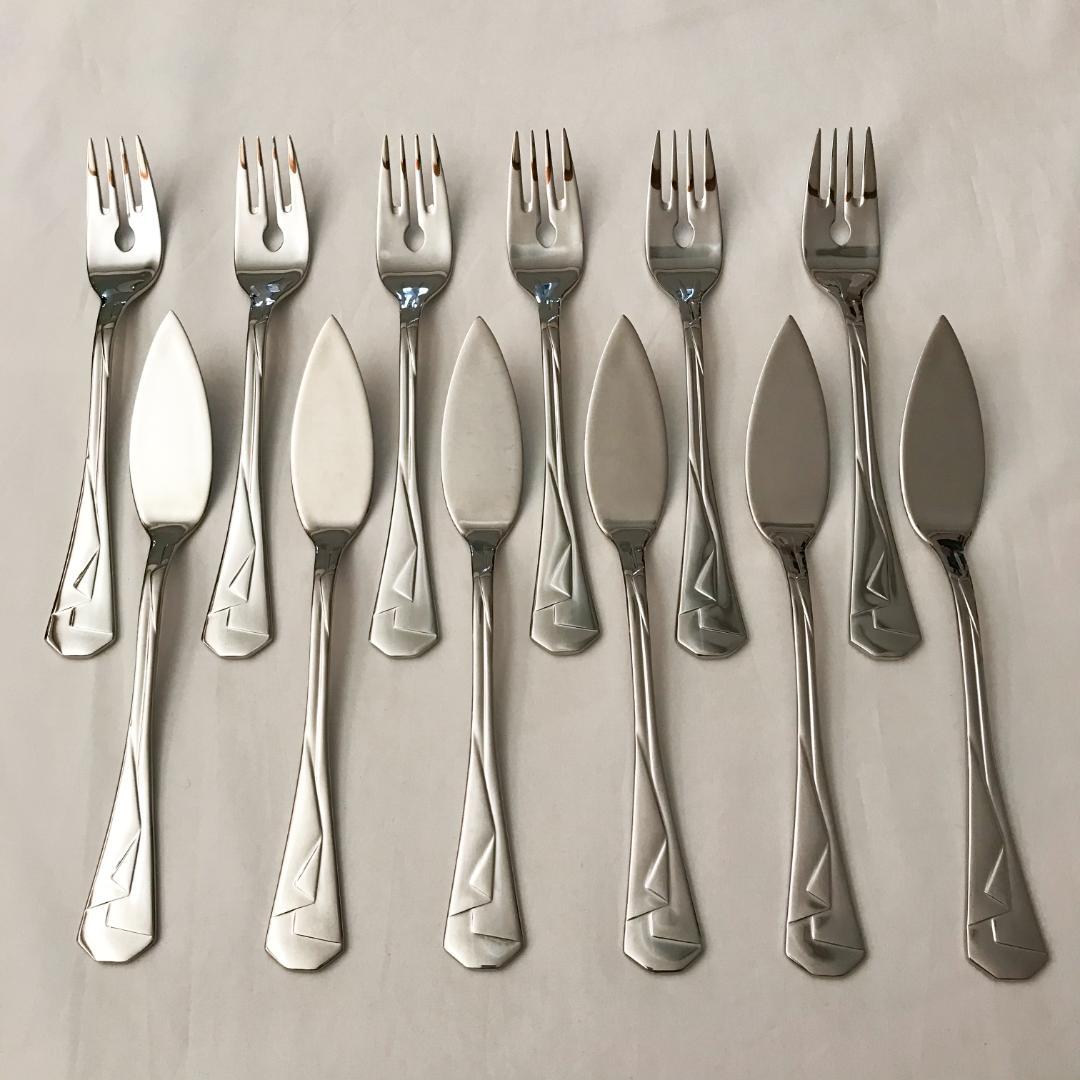 【Zepter】希少 Kimono シルバープレート フィッシュカトラリー