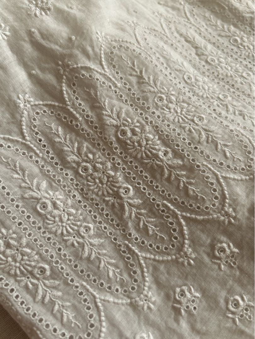 ✲*フランス・フレンチアンティーク　ベビードレス・ドールドレス　チャーチ　レース