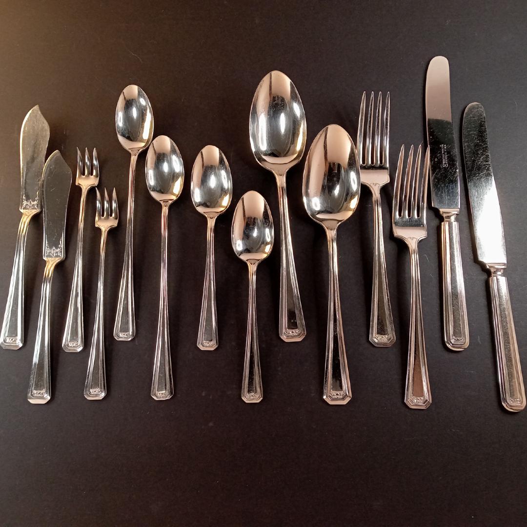 アールデコ1930年代WM ROGERSカトラリー アメリカ 14本シルバーPL