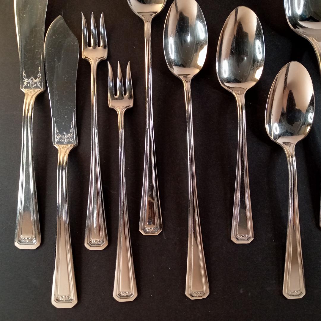 アールデコ1930年代WM ROGERSカトラリー アメリカ 14本シルバーPL