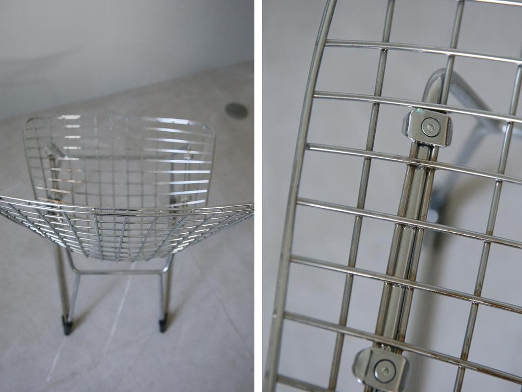 イタリアアンティークワイヤーチェア/ベルトイアstyleチェア(84-120-2