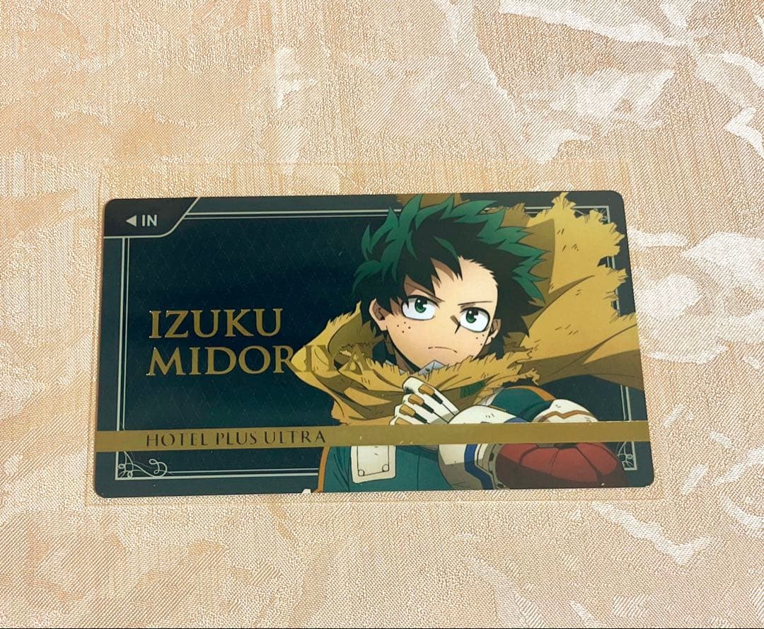 僕のヒーローアカデミア 緑谷出久 東急 箔押しカードキー レプリカ
