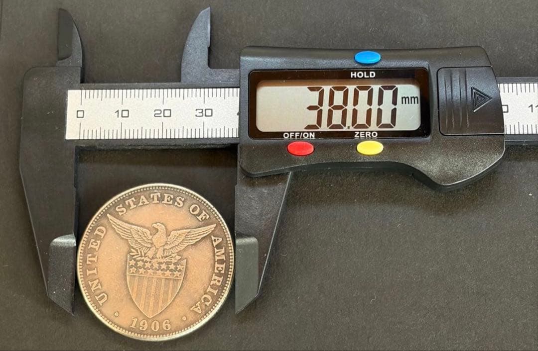 1906年 米国統治期フィリピン1ペソ銀貨 .900 本物 - メルカリ