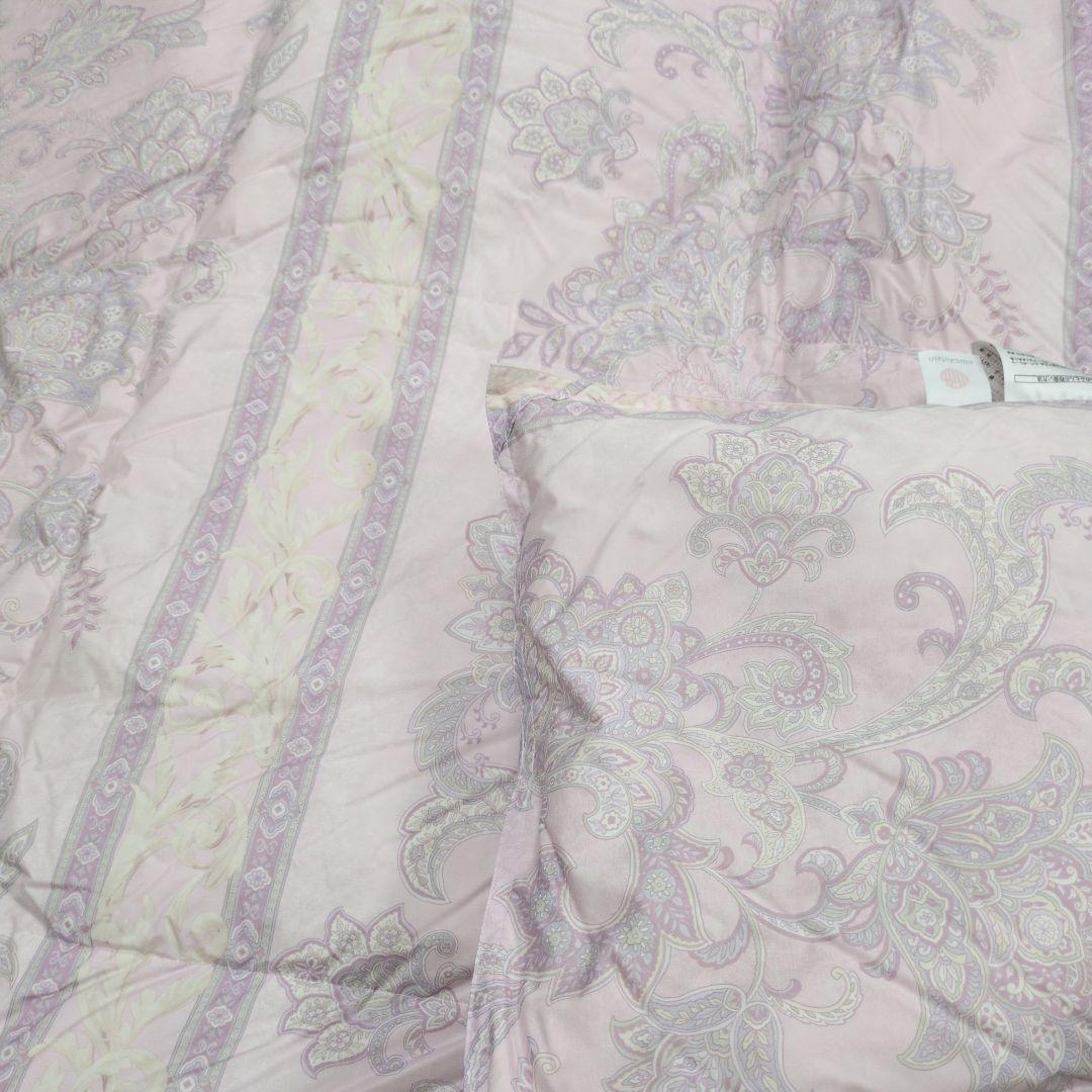 西川羽毛布団ダウン90%1.2kgピンク