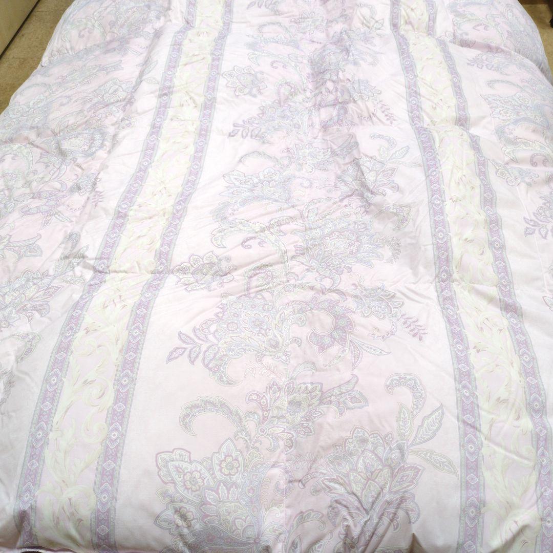 西川羽毛布団ダウン90%1.2kgピンク