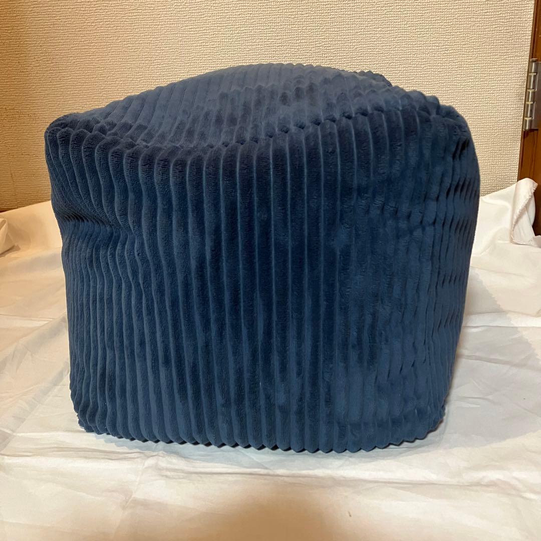 【綺麗】LOOSY ビーズオットマン ネイビー