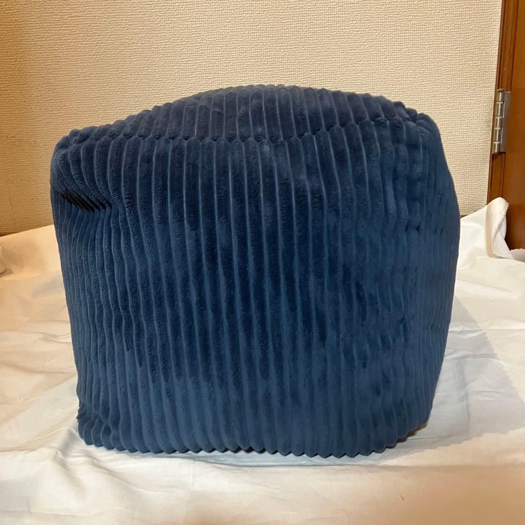 【綺麗】LOOSY ビーズオットマン ネイビー