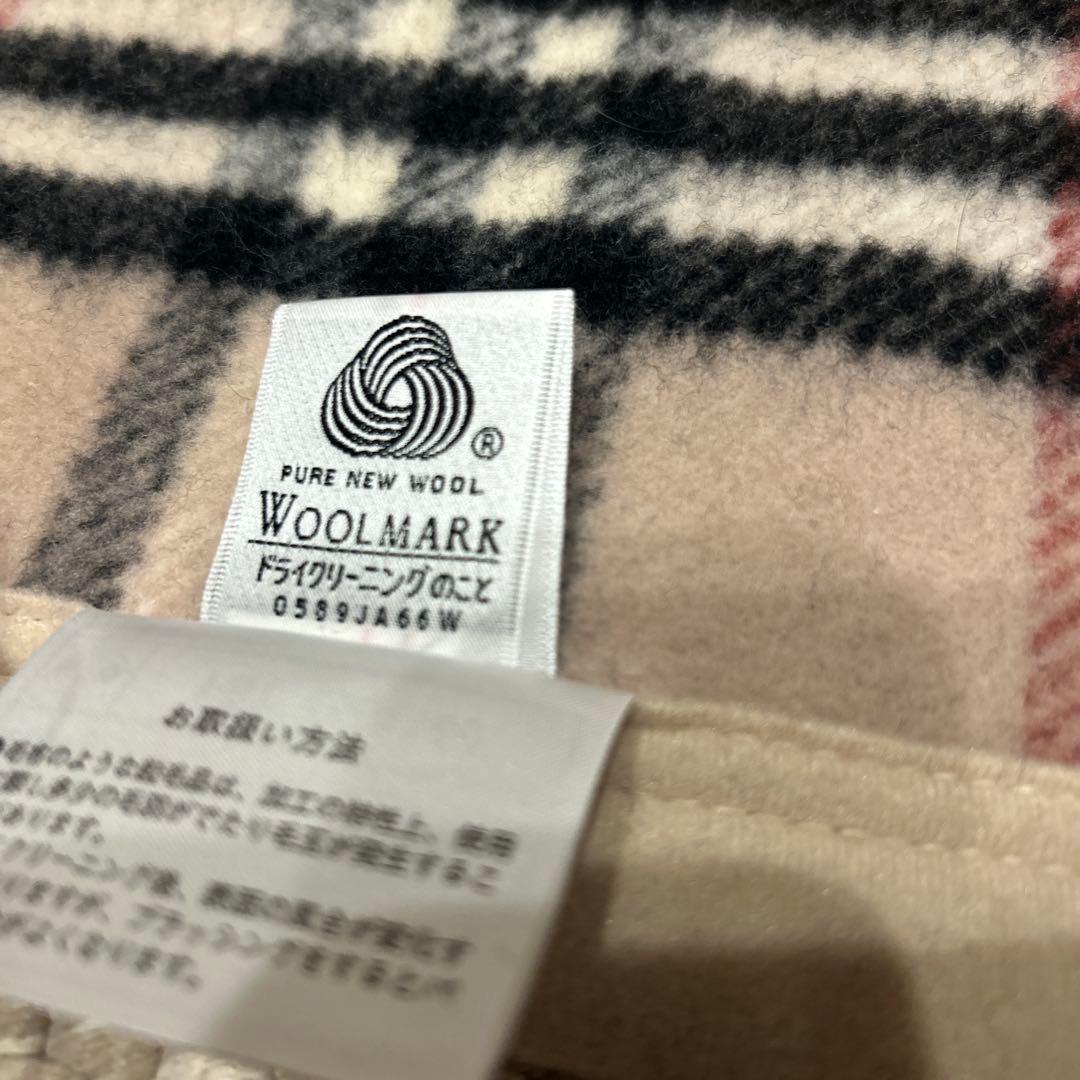 【未使用品】BURBERRY ウール毛布 140×200