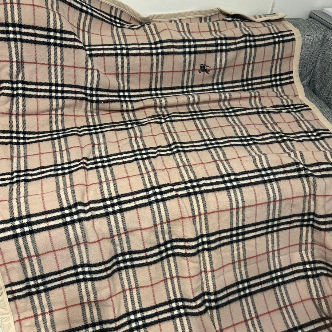 【未使用品】BURBERRY ウール毛布 140×200