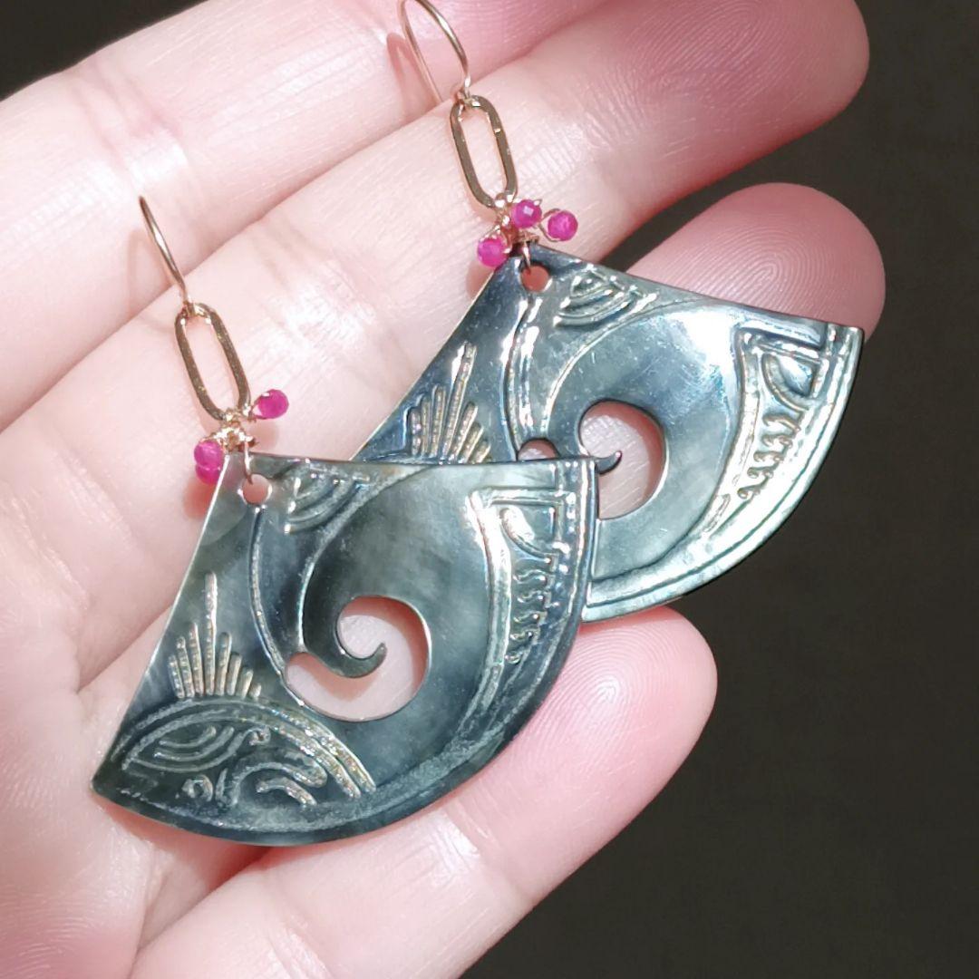 14kgf マザオパカービングピアス♡