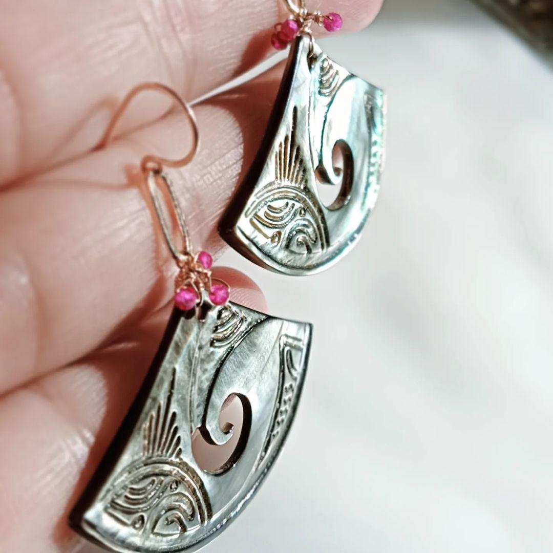 14kgf マザオパカービングピアス♡