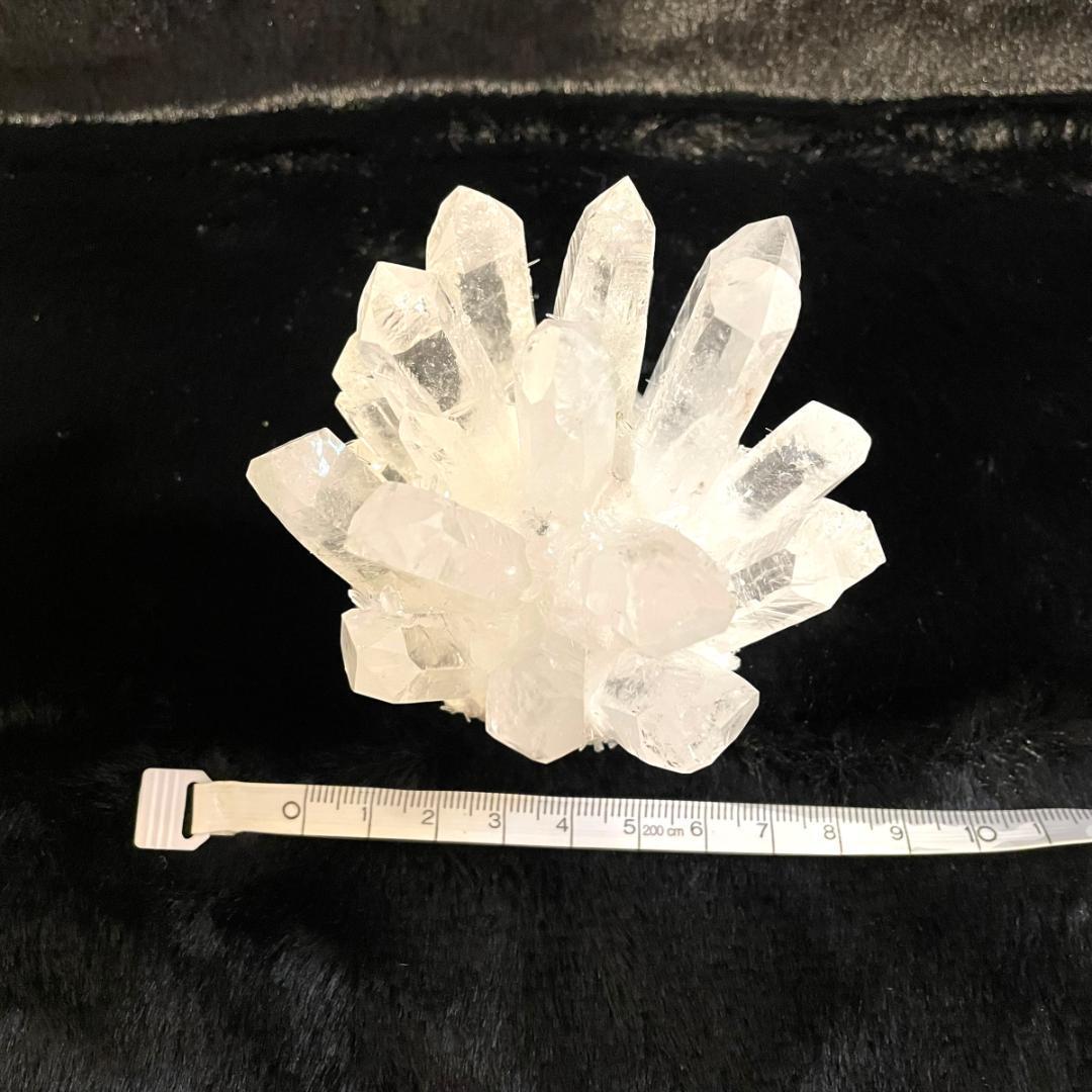 【大きめずっしり２９３g】天然石 虹 サシ クラスター 原石 菊水晶 クリスタル