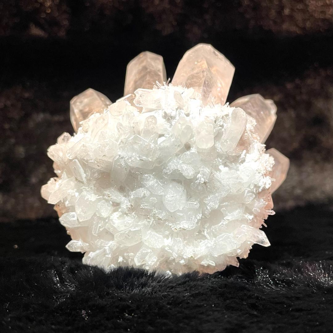 【大きめずっしり２９３g】天然石 虹 サシ クラスター 原石 菊水晶 クリスタル