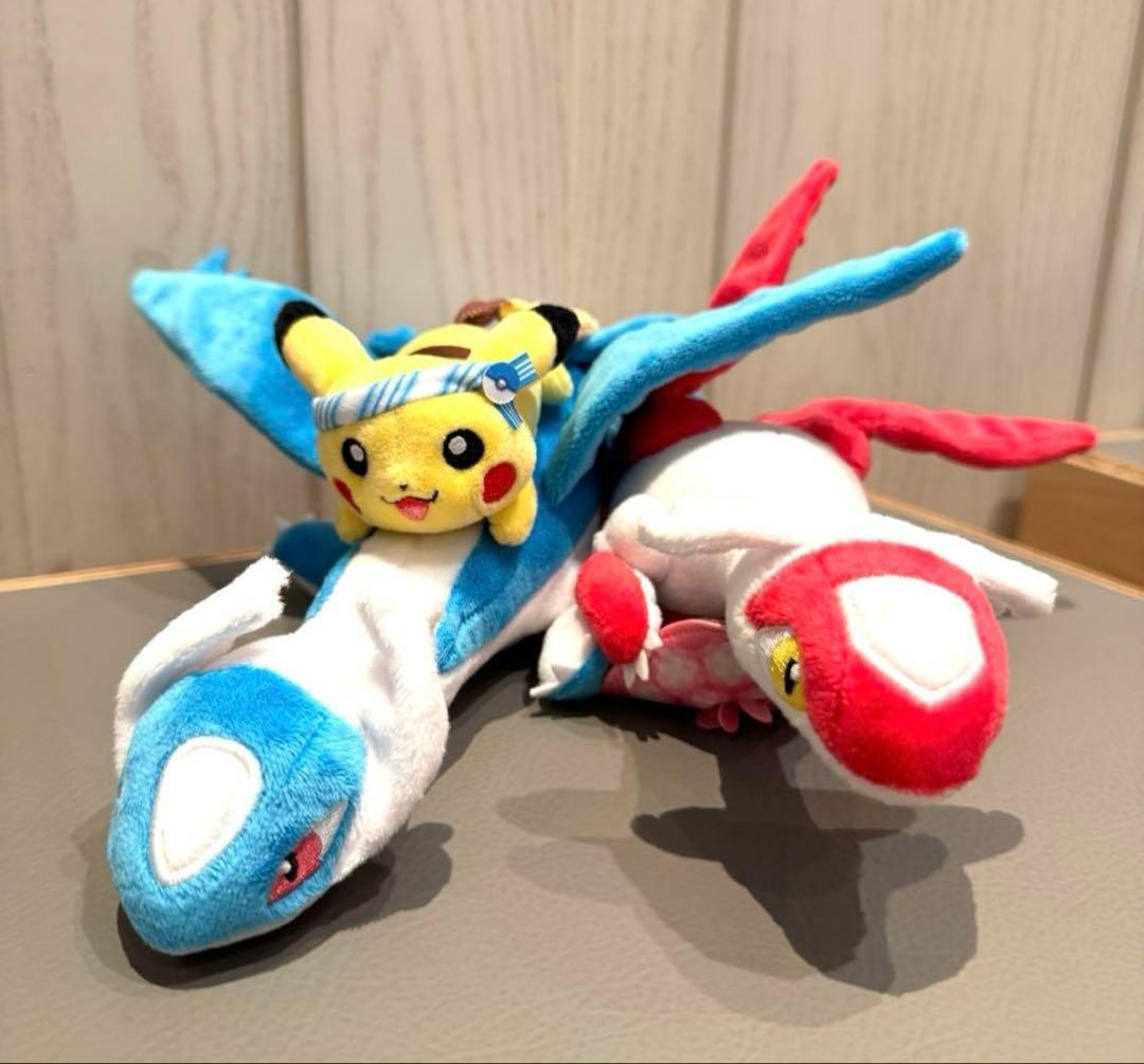 福岡限定】ラティアス ラティオス ピカチュウ ぬいぐるみ ポケモン