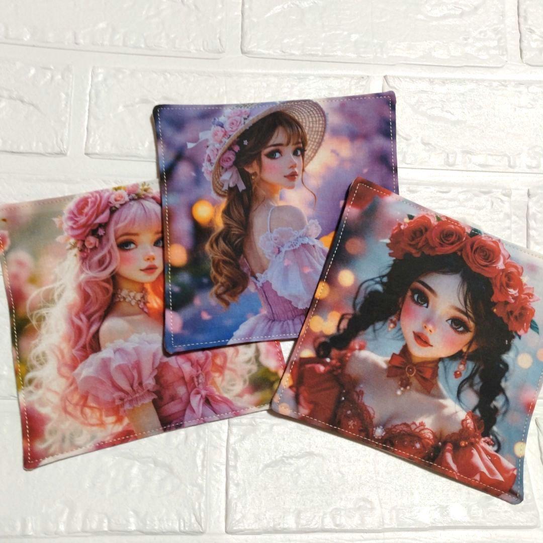 ハンドメイド♥ パネル生地 ガーゼハンカチ3枚セット - メルカリ