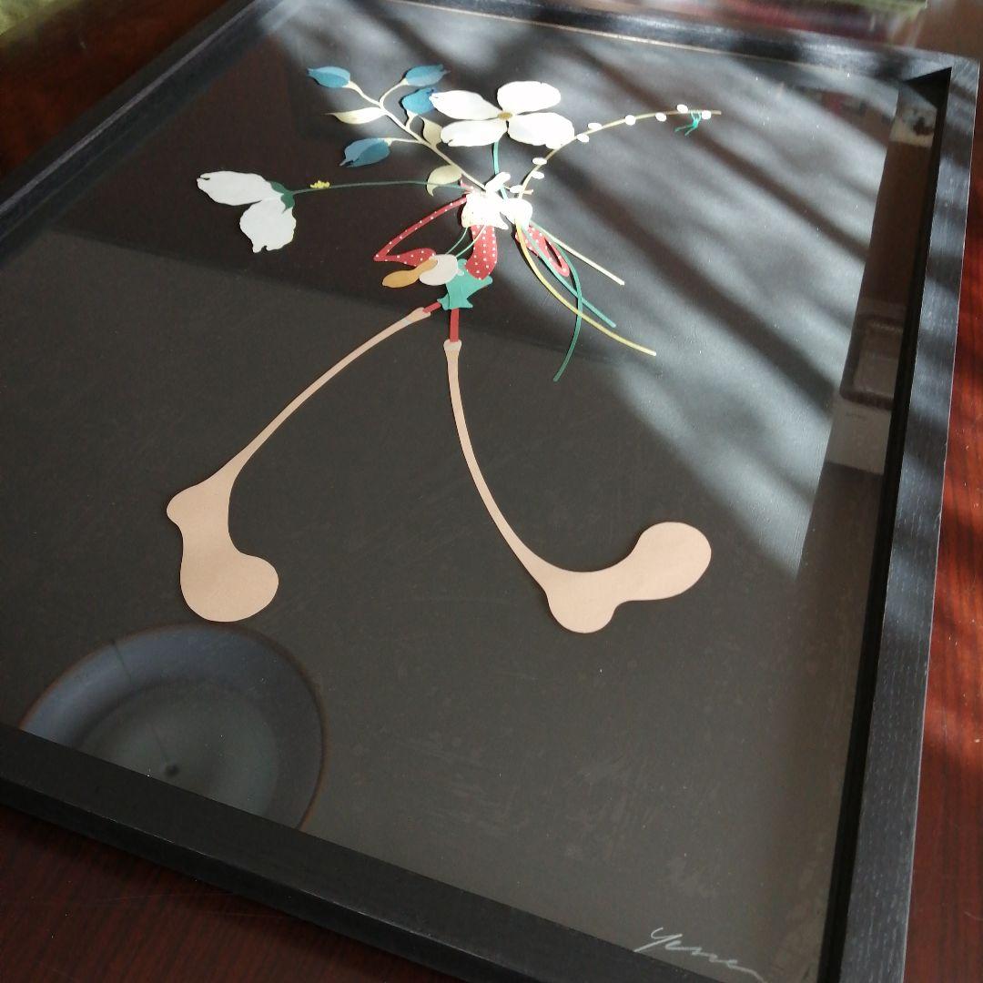 【筑紫哲也ご息女】筑紫ゆうな　切り絵　ロングブーツ　67.5cm