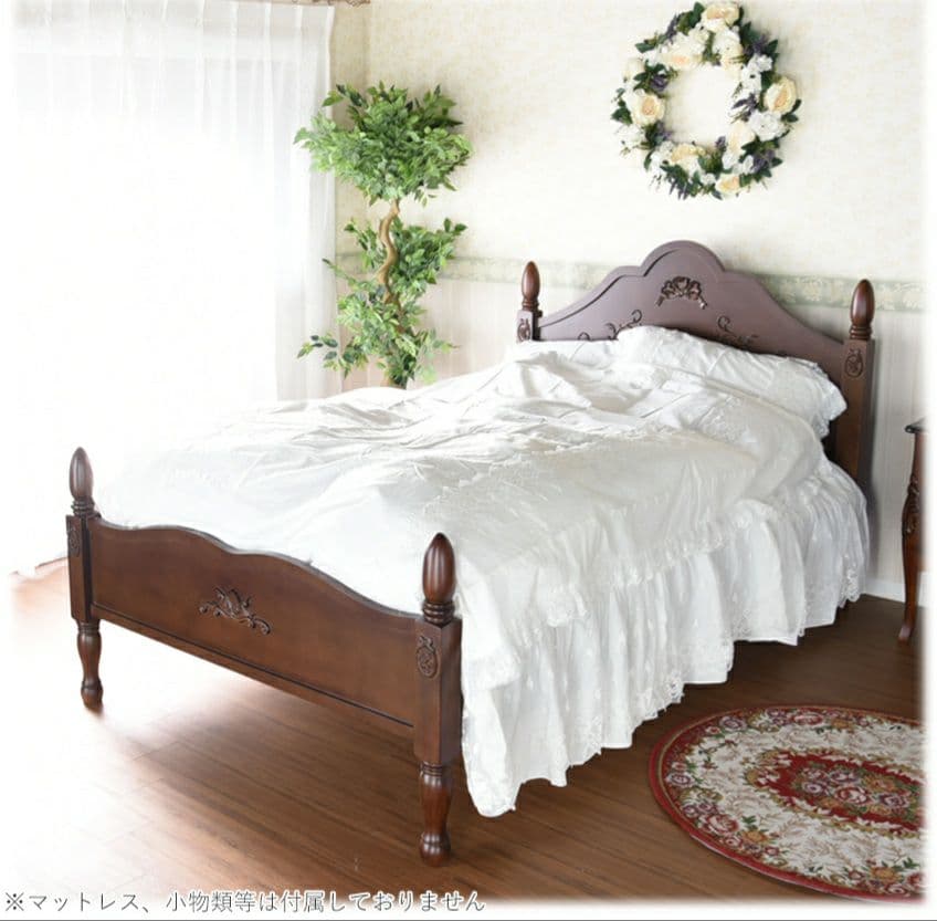 要問い合せ♥️子供～大人女子まで♥️癒される♪ロココ調　プリンセスベッド　2色
