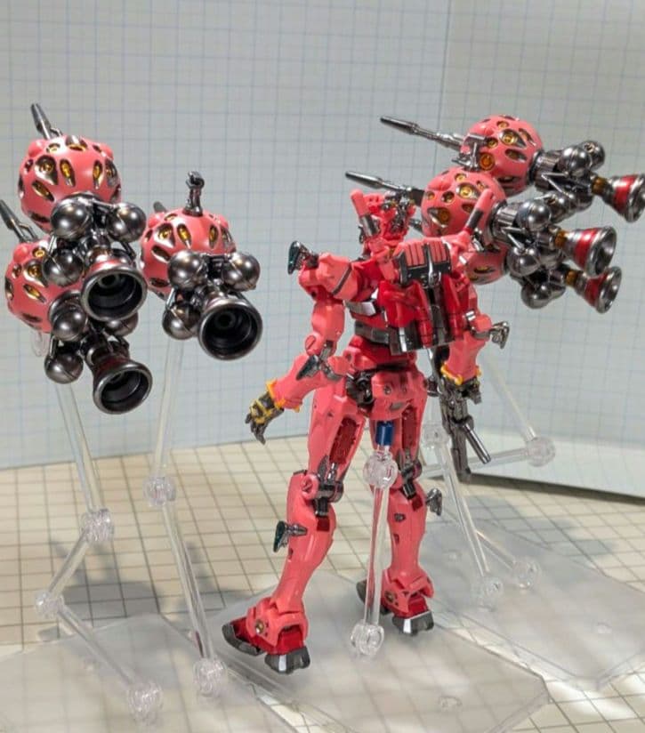 マ*海様 【塗装完成品】HG 赤いガンダム ビット6個ver - メルカリ