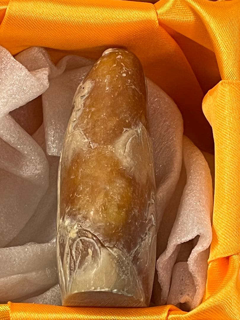 ⓵ 中国古玩 寿山石 寿山連江黄凍石 浮彫印材　中国　石　置物