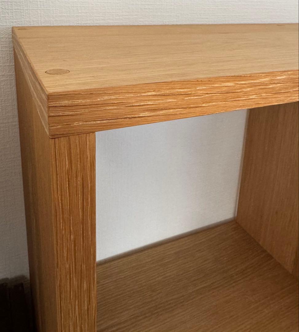 MUJI 無印良品 スタッキングシェルフセット ３段×３列 オーク材 本棚
