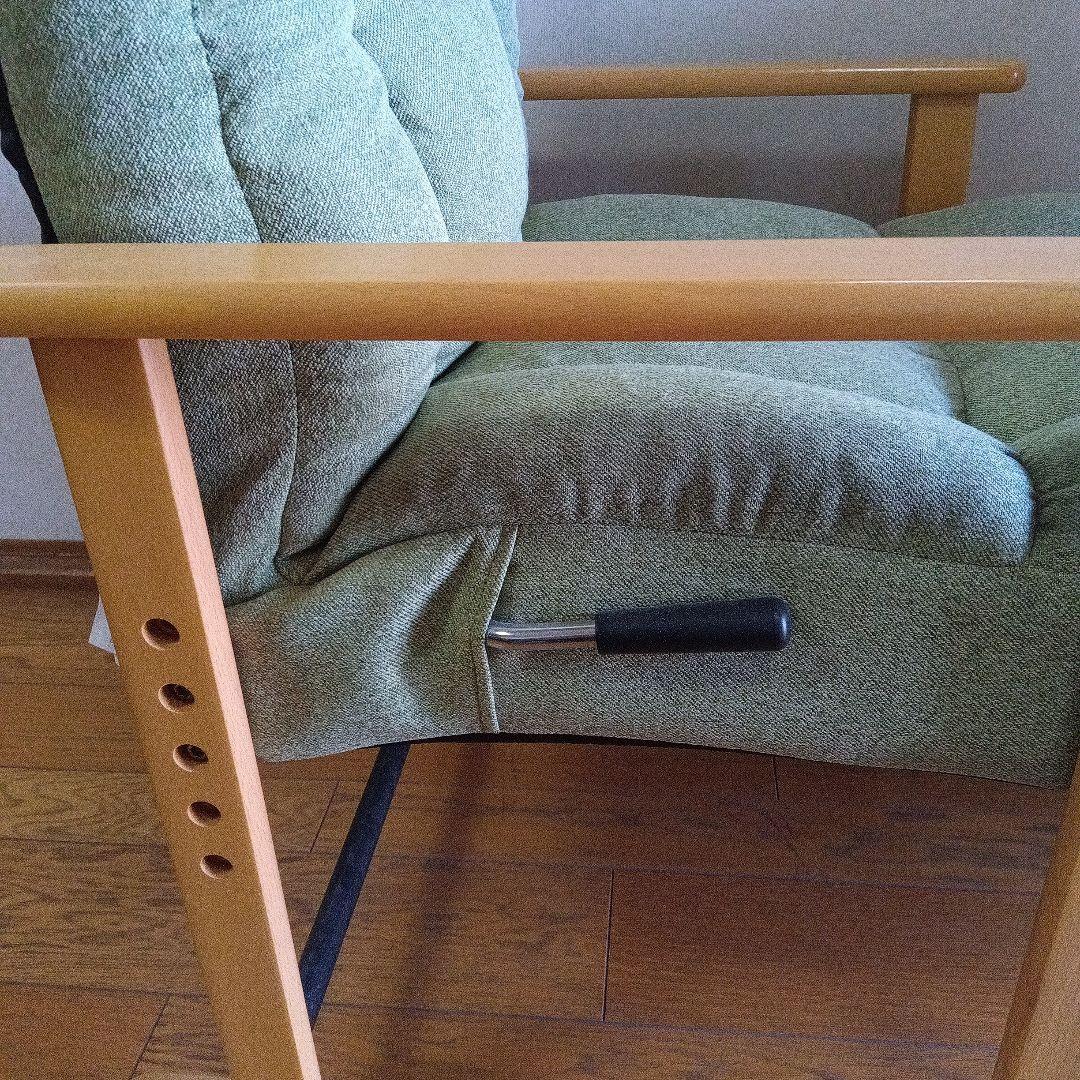 大阪市内手渡し　リクライニングチェア　グリーン