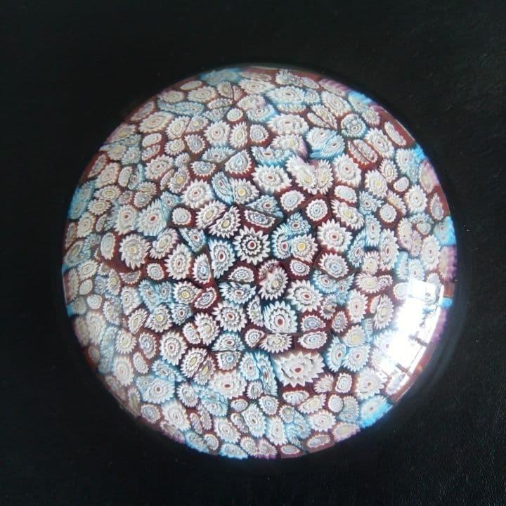 ベネチアガラス ペーパーウェイトmurano ITALY 直径約9.5センチ希少