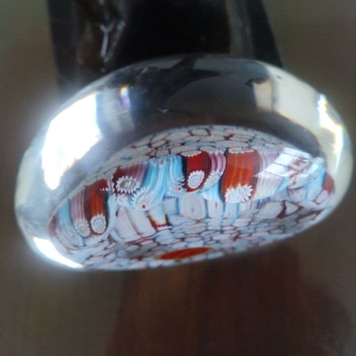 ベネチアガラス ペーパーウェイトmurano ITALY 直径約9.5センチ希少