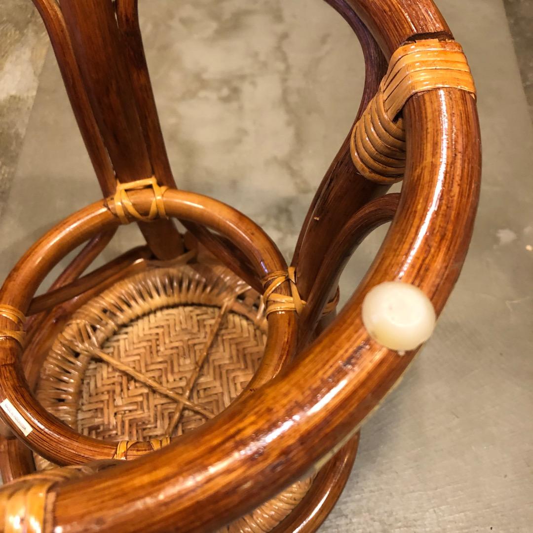 【ラタン】 円形スツール 椅子　腰掛け　ラタンチェアー　アジアン雑貨