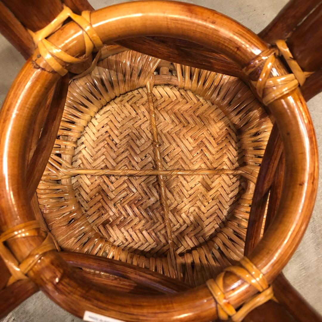 【ラタン】 円形スツール 椅子　腰掛け　ラタンチェアー　アジアン雑貨