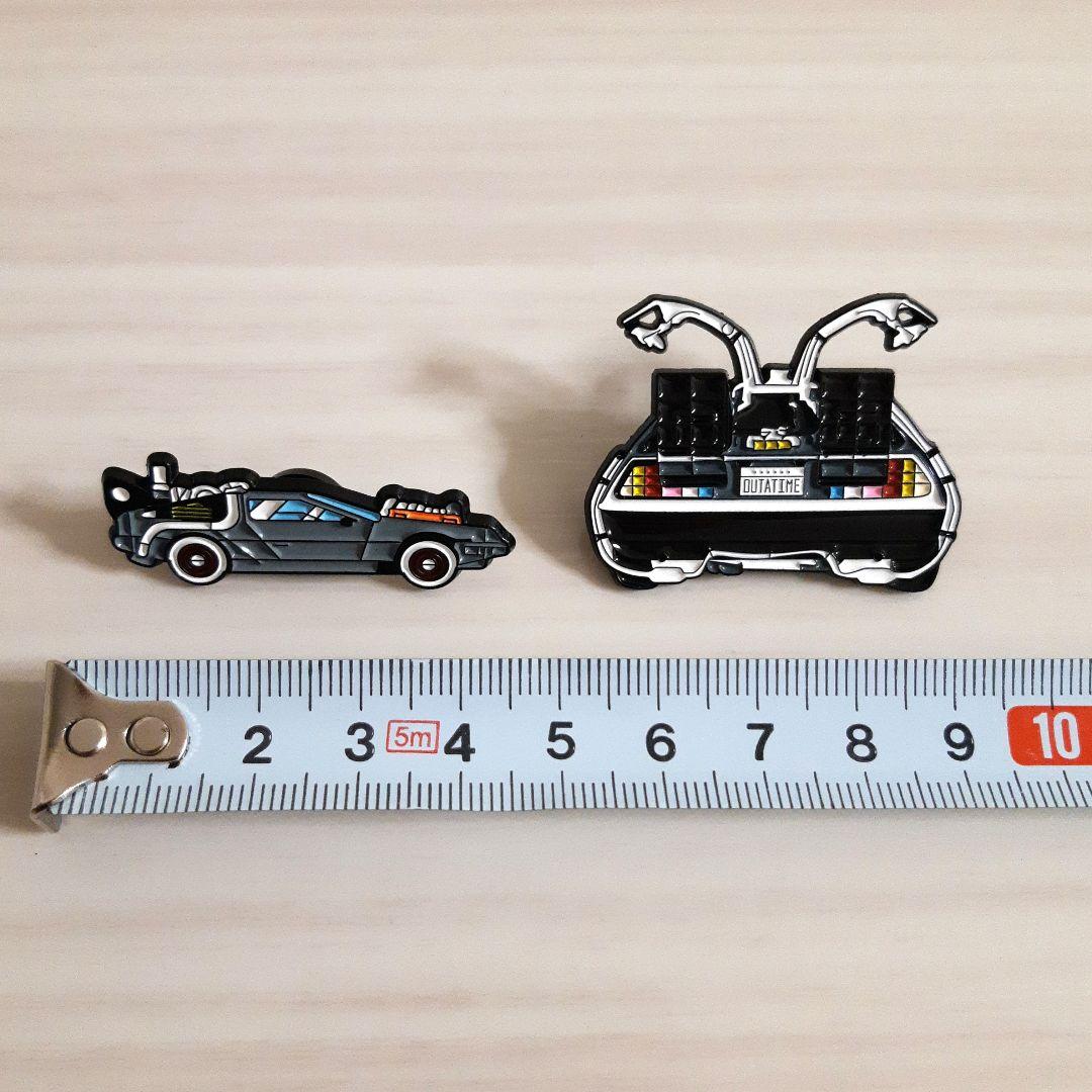 新品未使用】バックトゥザフューチャー デロリアン ピンバッジピンズ 2
