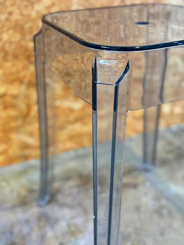 ☆送料無料☆ クリアスツール2脚 / スモークカラー / モノトーン