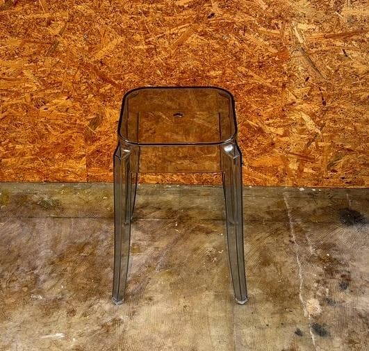 ☆送料無料☆ クリアスツール2脚 / スモークカラー / モノトーン