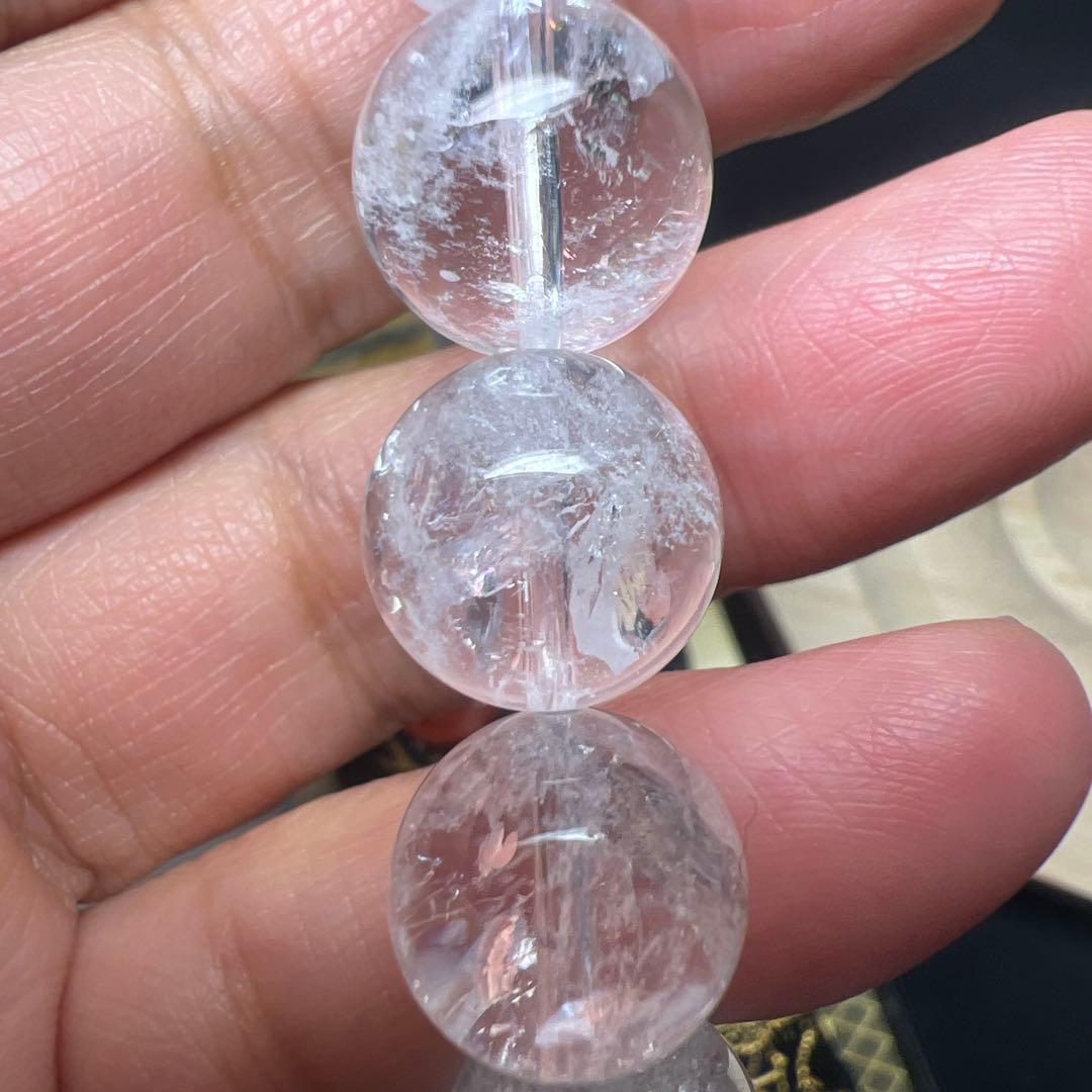 能力強化⭐︎魔除け&浄化　ヒマラヤアイリス水晶ブレス　伊奈波神社龍神守りおまけ